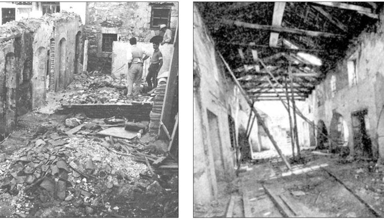 Πριν και μετά τις εργασίες κατεδάφισης του Αραστά  (φωτογραφία Λιάνα Σταρίδα)