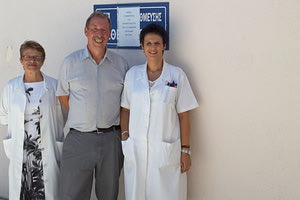 Ο Ζαν Κλωντ Σβέντεμαν στο Κέντρο Υγείας Μοιρών