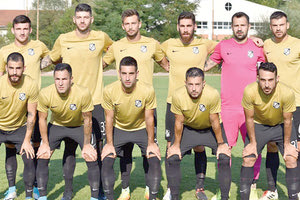 Ο ΟΦΗ όπως παρατάχθηκε στο χθεσινό φιλικό με τον Κισσαμικό στο Καρπενήσι