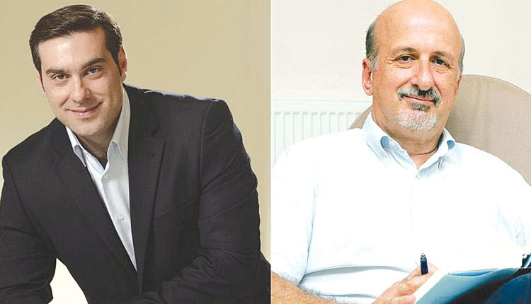 Ο διδάκτορας στην ανάλυση δεδομένων, Γιώργος. I. Ματαλλιωτάκης, και ο καθηγητής Κωνσταντίνος Ζοπουνίδης, διευθυντής του Εργαστηρίου Ανάλυσης Δεδομένων και Πρόβλεψης του Πολυτεχνείου Κρήτης