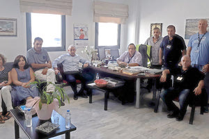 από τη συνάντηση για τα ζητήματα που απασχολούν τη λειτουργία του αεροδρομίου Ηρακλείου