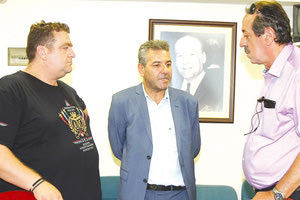 Ο πρόεδρος του ΟΦΗ κ. Τσάλος στο Δ.Σ. της Ένωσης Β΄Εθνικής