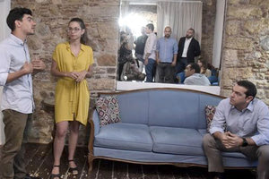 ο Αλέξης Τσίπρας κατά την επίσκεψή του στο Impact hub Athens.