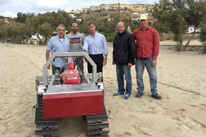 Ο Δήμος Πάρου προτίμησε ελληνικό μηχάνημα και μάλιστα κρητικό