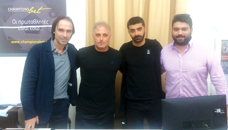Πουρσανίδης, Παπαγγελής, Αδάμος, Πετούσης στη χθεσινή συνάντηση στην ΕΠΣΗ
