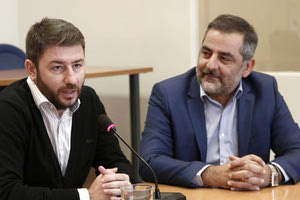 Ο Νίκος Ανδρουλάκης και ο Γιάννης Στεφανάκης