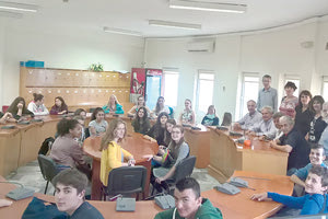 Μαθητές από τη Γερμανία στο δημαρχείο Μαλεβιζίου