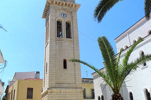 Το κωδωνοστάσιο του Μητροπολιτικού Ναού Εισοδίων Θεοτόκου Ρεθύμνης