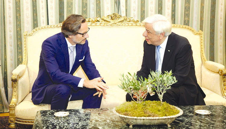 Από τη συνάντηση του Γερμανού πρέσβη με τον Πρόεδρο της Δημοκρατίας κ. Παυλόπουλο