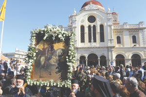 Το Ηράκλειο τιμά τον προστάτη του Άγιο Μηνά