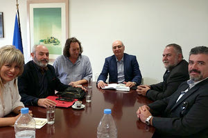 Με τον δήμαρχο Βιάννου ο επικεφαλής του Συνδυασμού «Σύγχρονο – Ανεξάρτητο Επιμελητήριο», Μανώλης Σφυρής