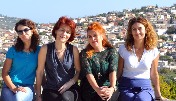 Από αριστερά  οι κ.κ. Άννα Μαρτιμιανάκη, Μαρία Σφακιανάκη, Έλενη Φανιουδάκη, Ειρήνη Δερμιτζάκη 