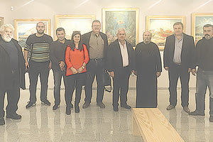 τα εγκαίνια της Δημοτικής Πινακοθήκης Γαζίου “Μπότης Θαλασσινός”