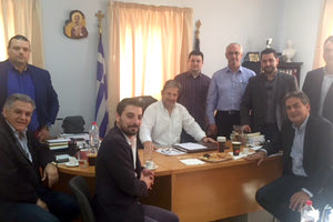 Συνάντηση με τον δήμαρχο Γόρτυνας κ. Νίκο Σχοιναράκη είχε ο υποψήφιος πρόεδρος του Επιμελητηρίου κ. Μηνάς Μελισσείδης.