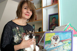 Έκθεση ζωγραφικής της κτηνιάτρου Θ. Μαρινάκη