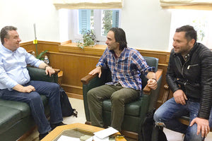 Πουρσανίδης και Παπαδάκης χθες με τον περιφερειάρχη κ. Αρναουτάκη