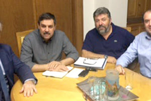 Η αντιπροσωπεία του Ιατρικού Συλλόγου Ηρακλείου με τον υπουργό Υγείας