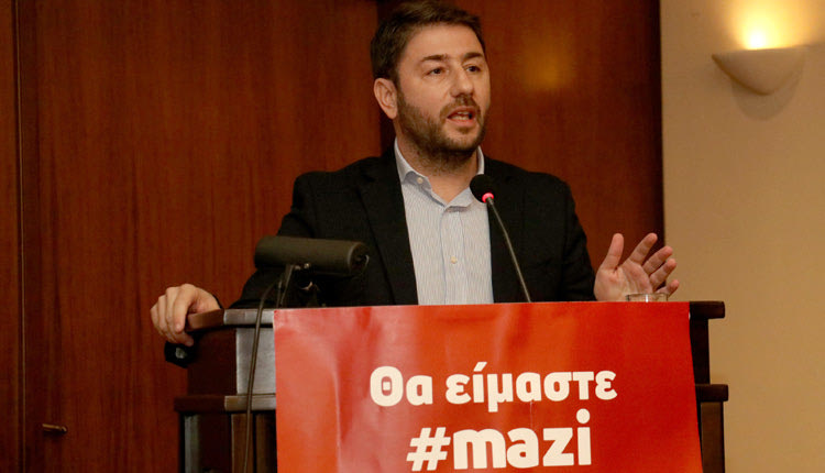 η κεντρική προεκλογική του ομιλία από το Ηράκλειο ο ευρωβουλευτής και υποψήφιος πρόεδρος για τον νέο φορέα της Κεντροαριστεράς Νίκος Ανδρουλάκης