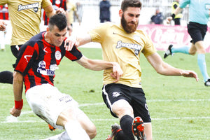 Ο Ποτουρίδης με τον Καπό στο ματς ΟΦΗ - Τρικάλων