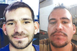 Τα δύο αδέρφια κηδεύτηκαν χθες. Αριστερά ο 21χρονος Τόλης και δεξιά ο αδερφός του, ο 27χρονος Παναγιώτης