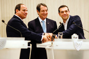 τριμερής σύνοδος κορυφής μεταξύ Ελλάδας, Κύπρου και Αιγύπτου