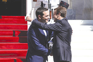 με τον Γάλλο πρόεδρο Εμανουέλ Μακρόν ο Αλέξης Τσίπρας