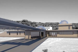 Το αστεροσκοπείο Σητείας σε μακέτα