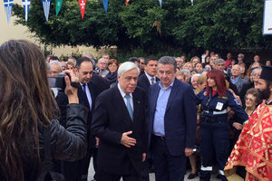 Στις εκδηλώσεις για την Αγία Αικατερίνη στη Σητεία παρευρέθηκε ο Πρόεδρος της Δημοκρατίας.