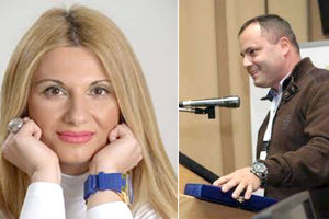 Η Αθηνά Σπανάκη,  μικροβιολόγος & Ο Γεώργιος Κλάδος, μαιευτήρας - γυναικολόγος