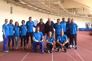 Η Εθνική ομάδα 4χ100 στο Παγκρήτιο Στάδιο