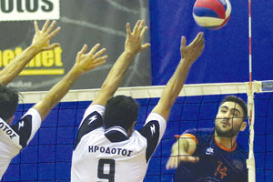 Φάση από το ντέρμπι της ΓΕΗ με τον Ηρόδοτο