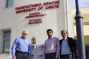 120 φιάλες λάδι από το Πανεπιστήμιο Κρήτης στη Μάνδρα Αττικής