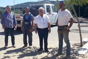 Επιθεώρηση έργων από τον Κ. Μαμουλάκη