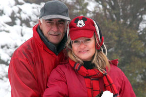 Πεζοπορίες στο βουνό με τη σύζυγό του Μαρία Χουστουλάκη