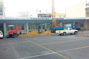 Τομές στο κτίριο της Ακαδημίας για τον στατικό έλεγχο