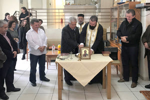 Στην κοπή της πίτας του ΚΑΠΗ Γαζίου βρέθηκε χθες ο δήμαρχος Μαλεβιζίου Κώστας Μαμουλάκης