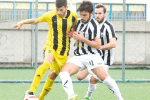 Φάση από το παιχνίδι του ΟΦΙ με τον Αγ. Ιερόθεο