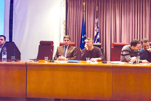 μηχανικοί της Δημοκρατικής Κίνησης Μηχανικών στο Ηράκλειο.