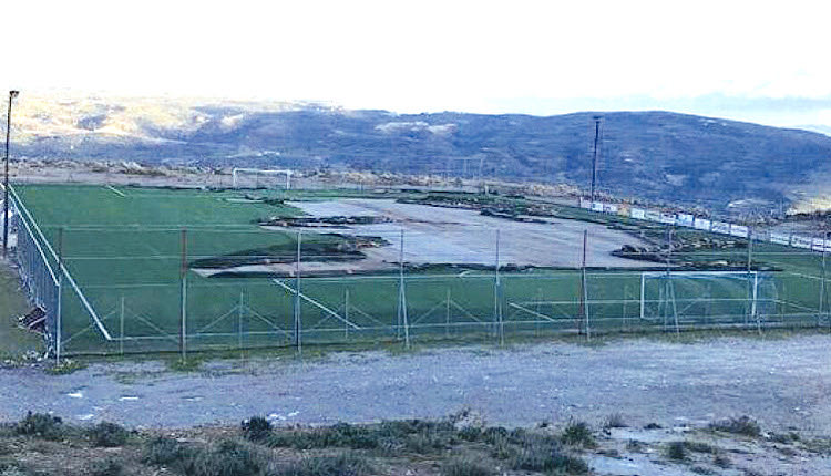 Μεγάλες ζημιές στο γήπεδο της Γέργερης από τους ανέμους 