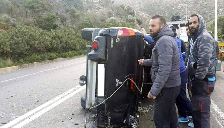 Το αγροτικό αυτοκίνητο του γνωστού καλλιτέχνη εξετράπη στον ΒΟΑΚ