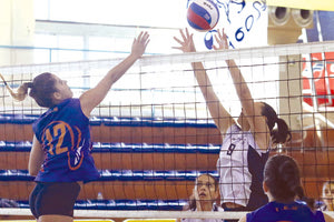 Φάση από το ματς γυναικών Πήγασος-ΓΕΗ