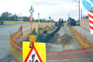 εκτέλεση του έργου που αφορά τις ράμπες του ΒΟΑΚ στην περιοχή Κοκκίνη Χάνι.