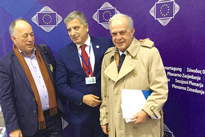 Την υπογραφή του στη δήλωση «συμμαχία για τη συνοχή» έβαλε ο δήμαρχος Ηρακλείου και πρόεδρος της ΠΕΔ Κρήτης Βασίλης Λαμπρινός στις Βρυξέλλες