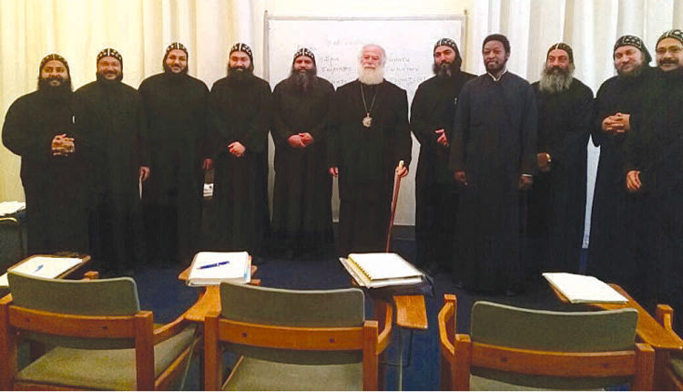 ο Πατριάρχης Αλεξανδρείας και Πάσης Αφρικής κ.Θεόδωρος όταν επισκέφθηκε το παρακείμενο στο Πατριαρχικό Μέγαρο πάλαι ποτέ Αβερώφειο Παρθεναγωγείο