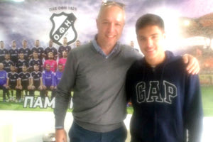 Ο Β. Νοικοκυράκης με το θείο του, Μ. Νοικοκυράκη