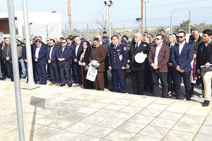επιμνημόσυνη δέηση έγινε στον προαύλειο χώρο του Αστυνομικού Μεγάρου για τους πεσόντες αστυνομικούς