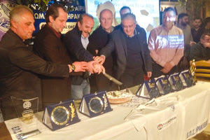 Οι κ. Τζώρτζογλου, Λημναίος με παράγοντες των κρητικών ενώσεων στην κοπή πίτας της ΕΠΣΗ