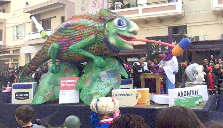 Το πιο… hot άρμα στο Ρέθυμνο ήταν πάντως αυτό της Novartis! 