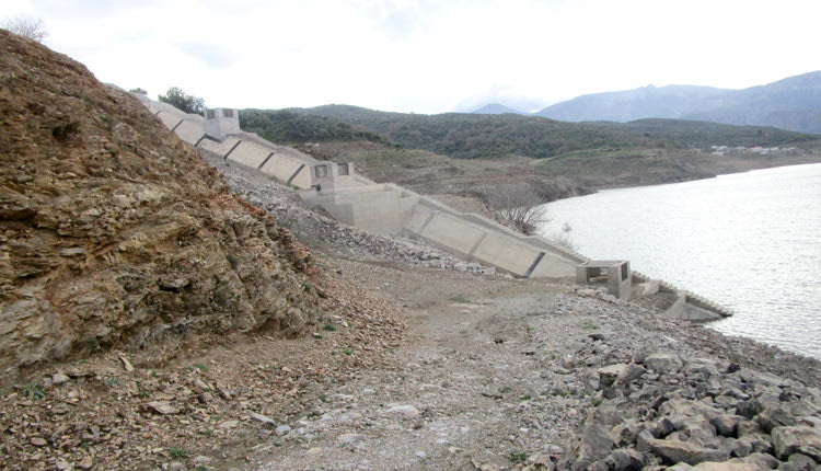 Από το τελευταίο σημείο υδροληψίας Υ4 αντλείται πλέον το νερό από το φράγμα