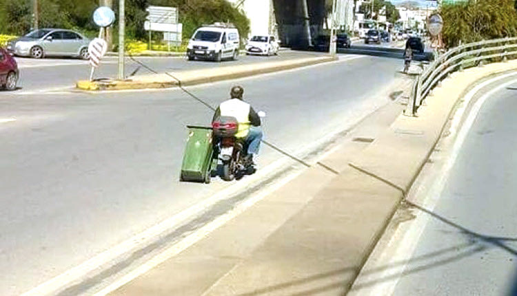 ο Δήμος Ηρακλείου πρέπει να εντοπίσει τον συγκεκριμένο οδοκαθαριστή και να τον επιβραβεύσει για την… ευρηματικότητά του.